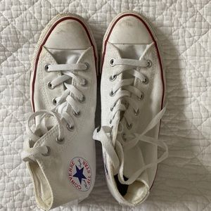 Womens white converse high tops